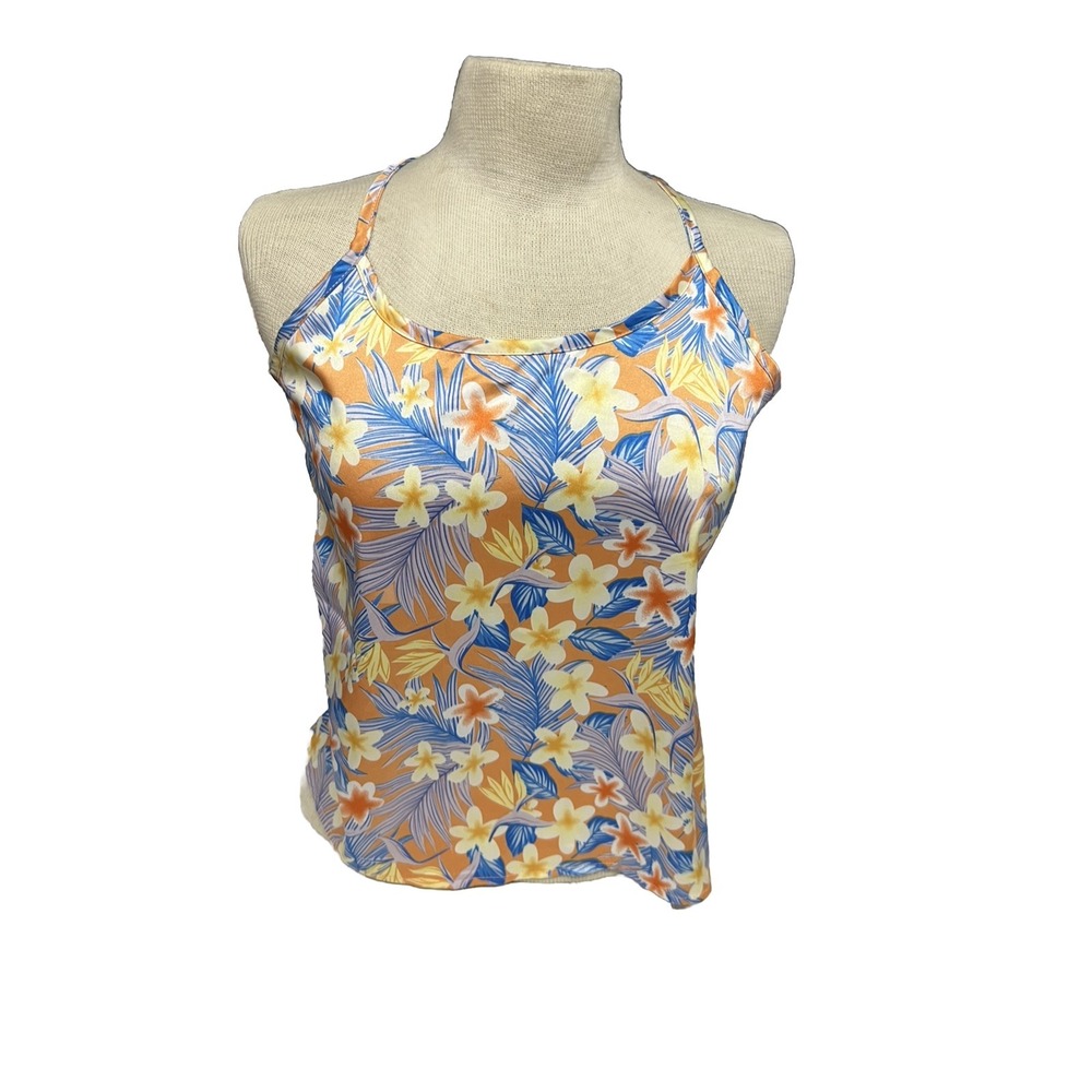 Mini Moon Brand Hawaiian Tank Top Shirt Womens Size Medium Tropical Top NWT